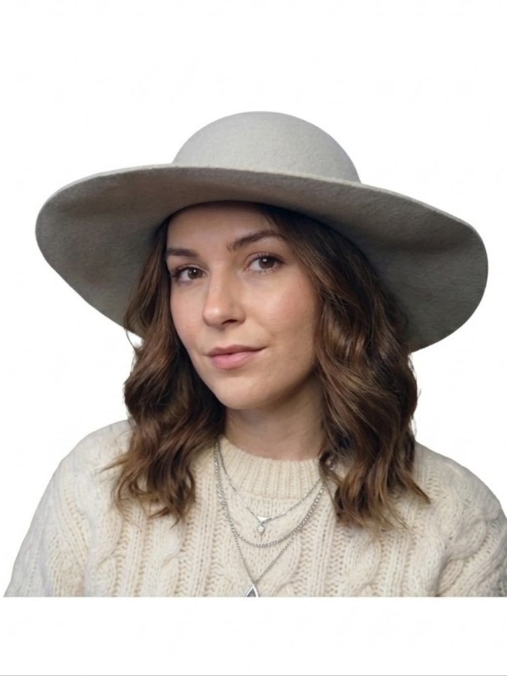 VTG Le Château 100% Wool Wide Brim Floppy Hat | Y2K Boho Chic | 59cm